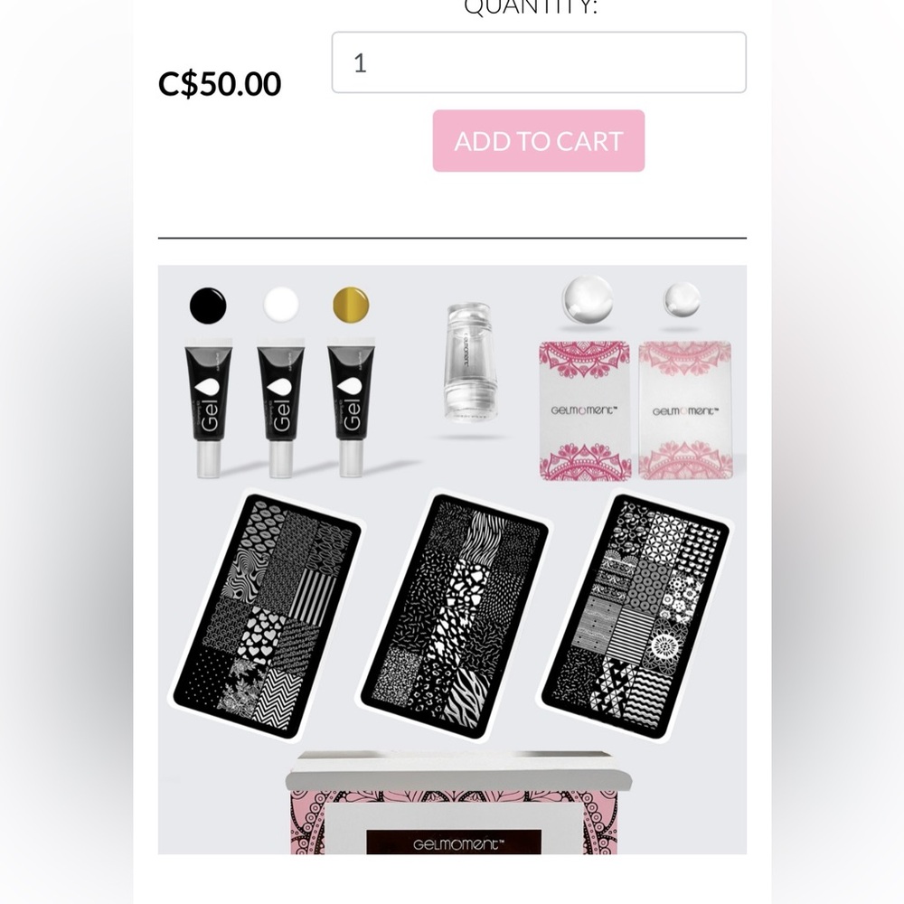 Gel Moment Stamping Kit